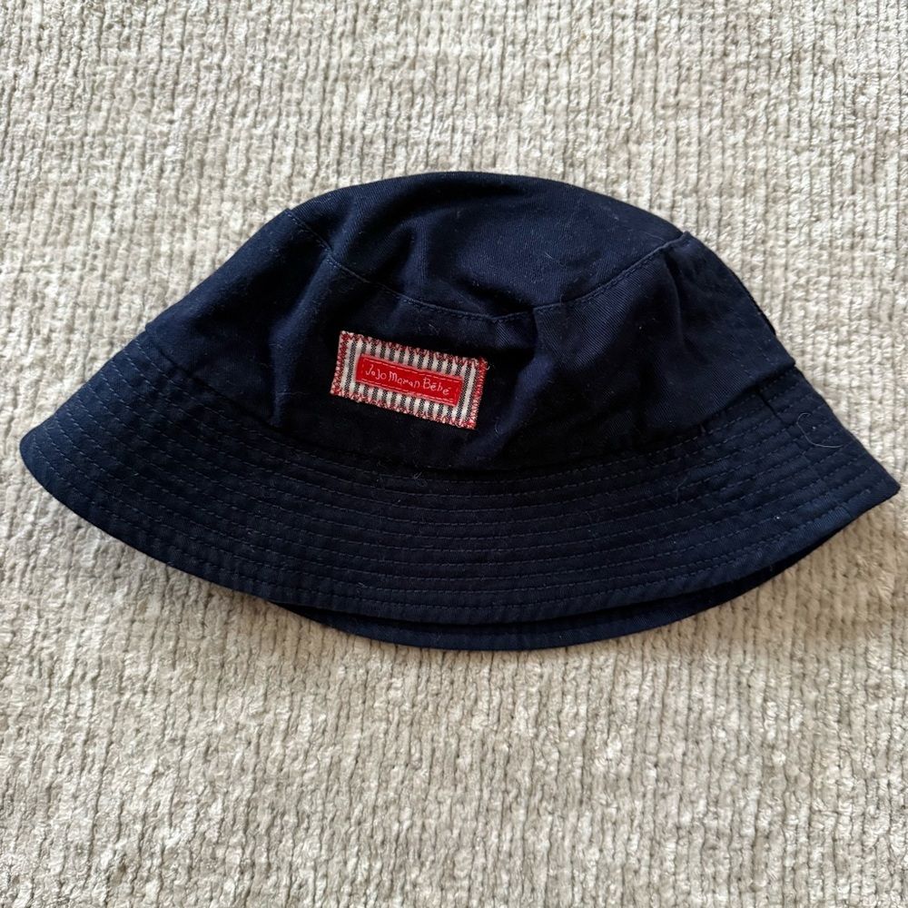 JoJo Maman Bébé Toddler Navy Cotton Bucket Hat Sun Hat